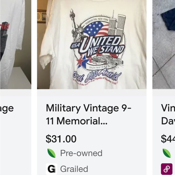 VINTAGE 9/11 MEMORIAL T SHIRT - Picture 7 of 7